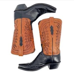 Lucchese women’s boots Amberle Buffalo Leather Cowboy Western  size 6.5